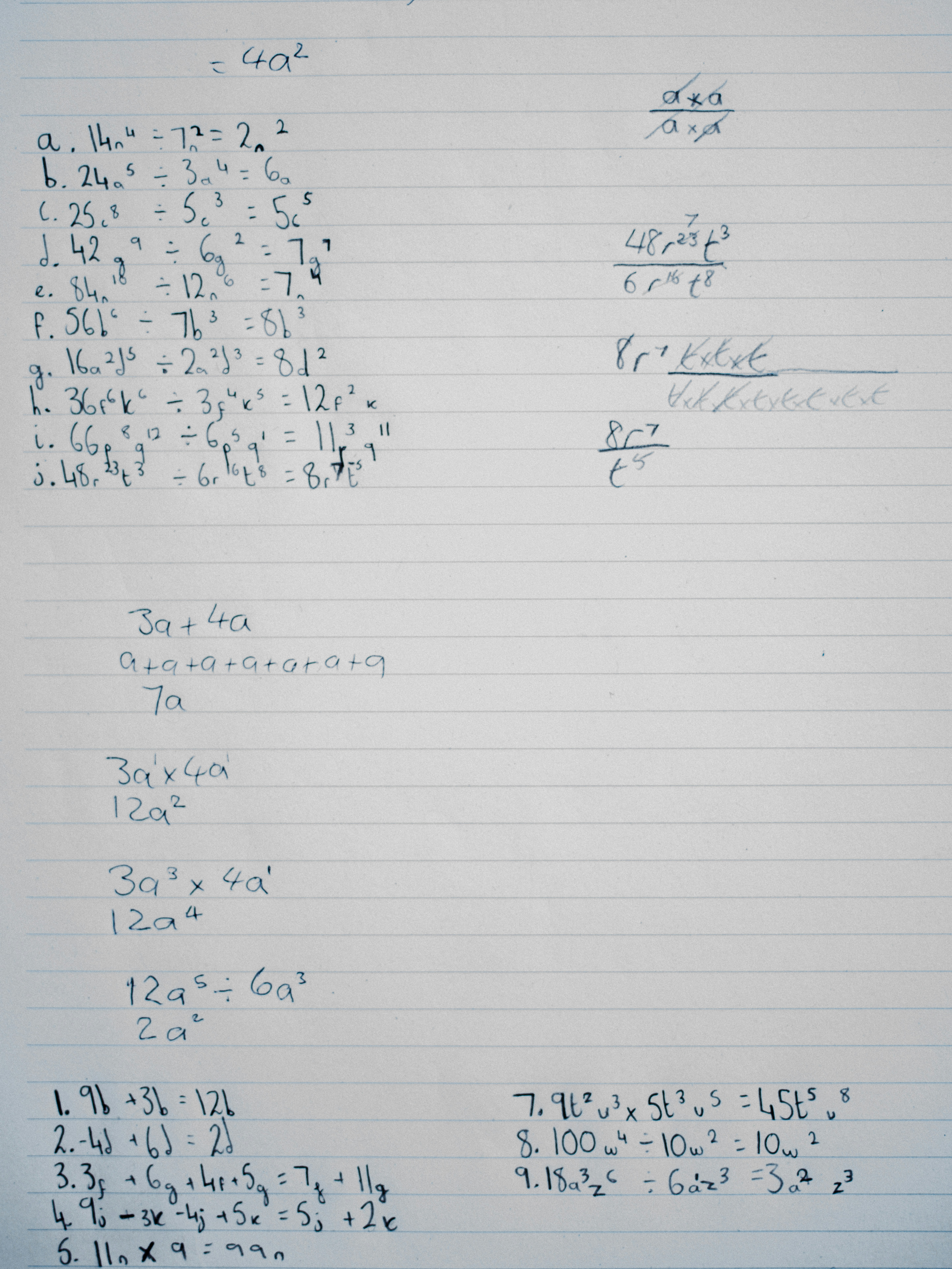 Maths homework